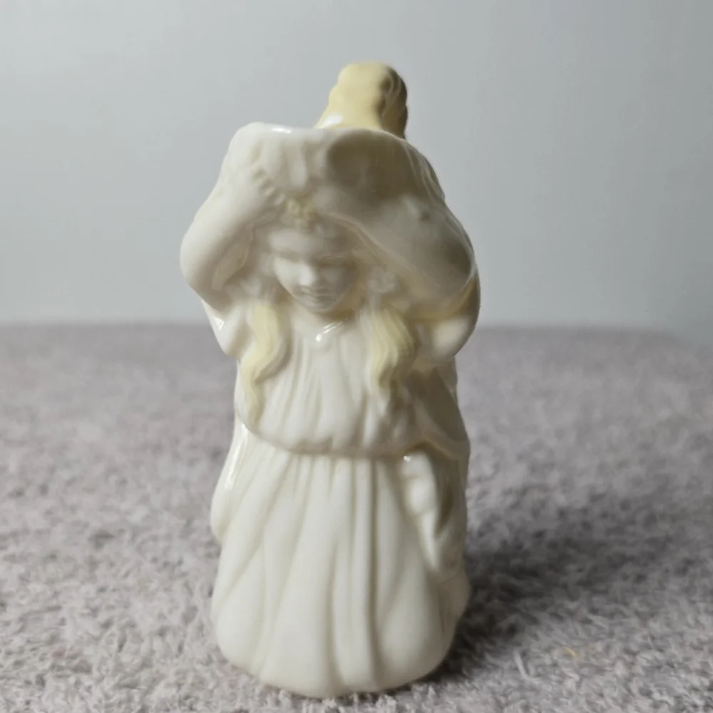 Belleek Undine Girl Creamer- Made In Country Fermanagh Ireland Vintage